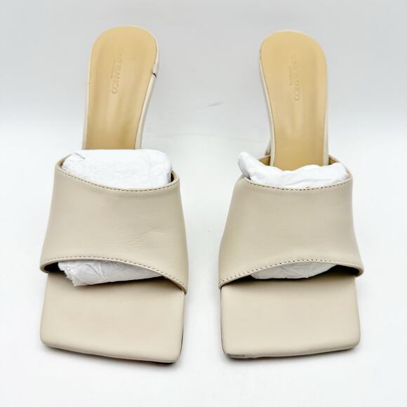 Tony Bianco Womens LexHeeled Sandals US 6.5 Vanilla Nude Leather GUC - Picture 6 of 14